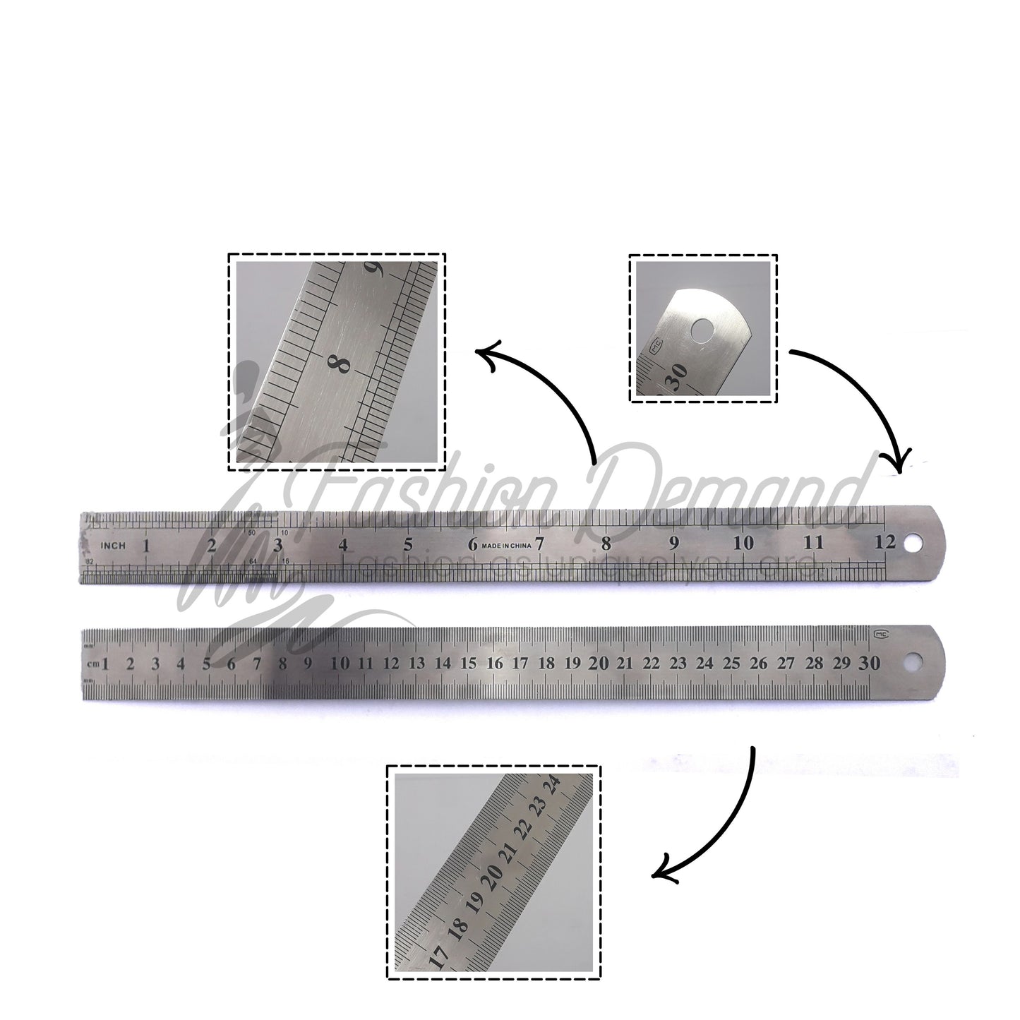 12 Inch Stainless Steel Scale