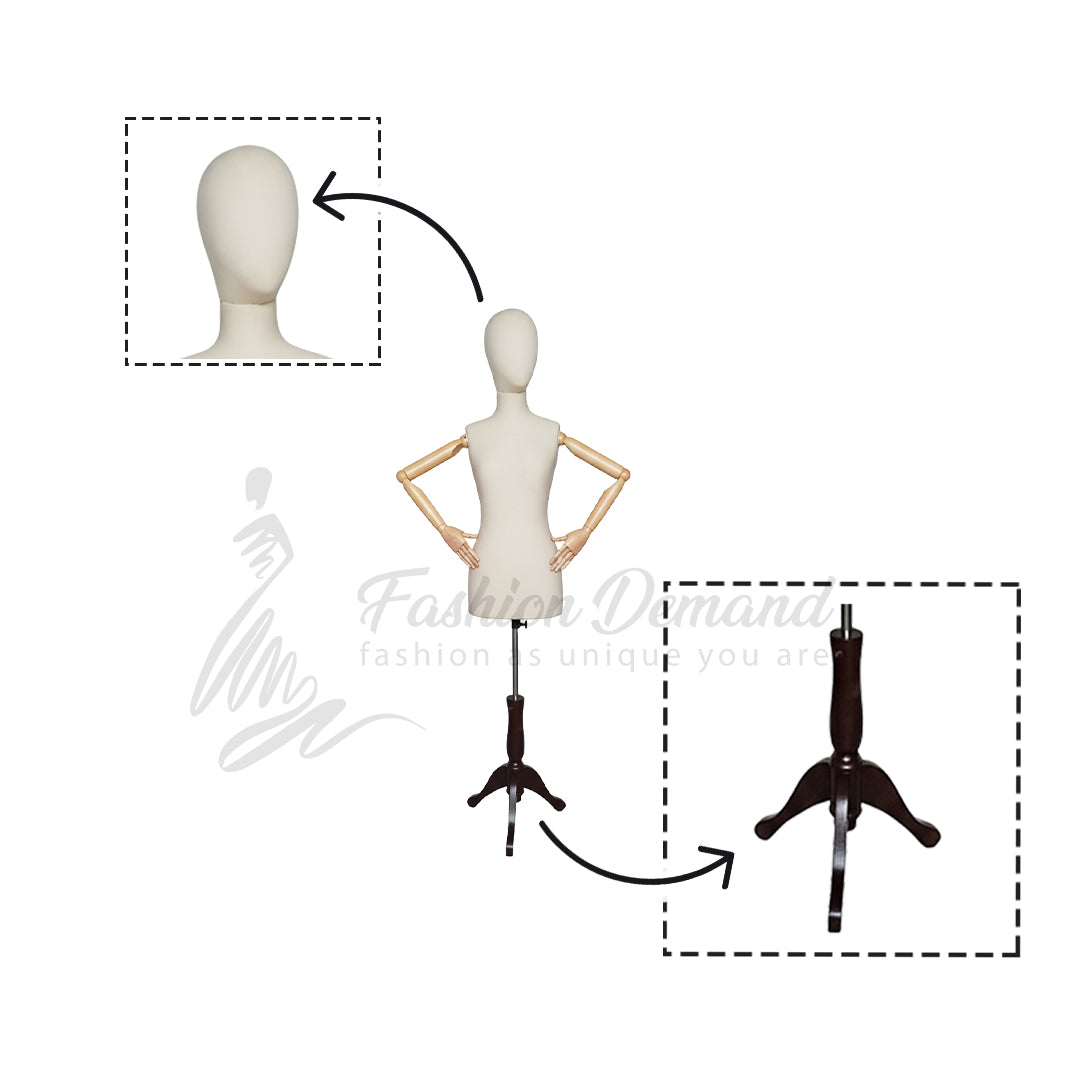Dress form Female Imported adjustable arm mannequin
