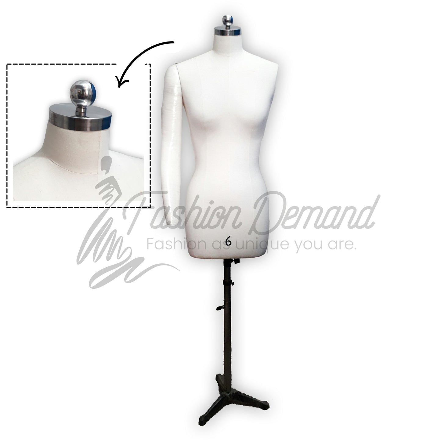 Draping Female Mannequin with arm | Dress form female Mannequin with arm